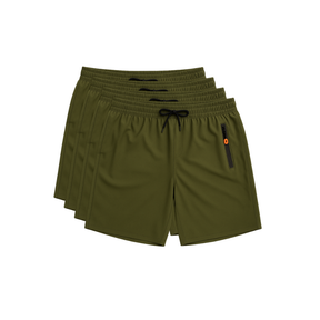 Kit 4 Bermudas DryFit Premium Evolut Performance - Secagem rápida, Bolso com Zíper e Ajuste Anatômico | FRETE GRÁTIS